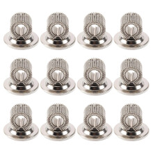 12 PCS Edelstahl-Bleistifthalter mit verstellbarer Federschlaufe, selbstklebendem Stifthalter
