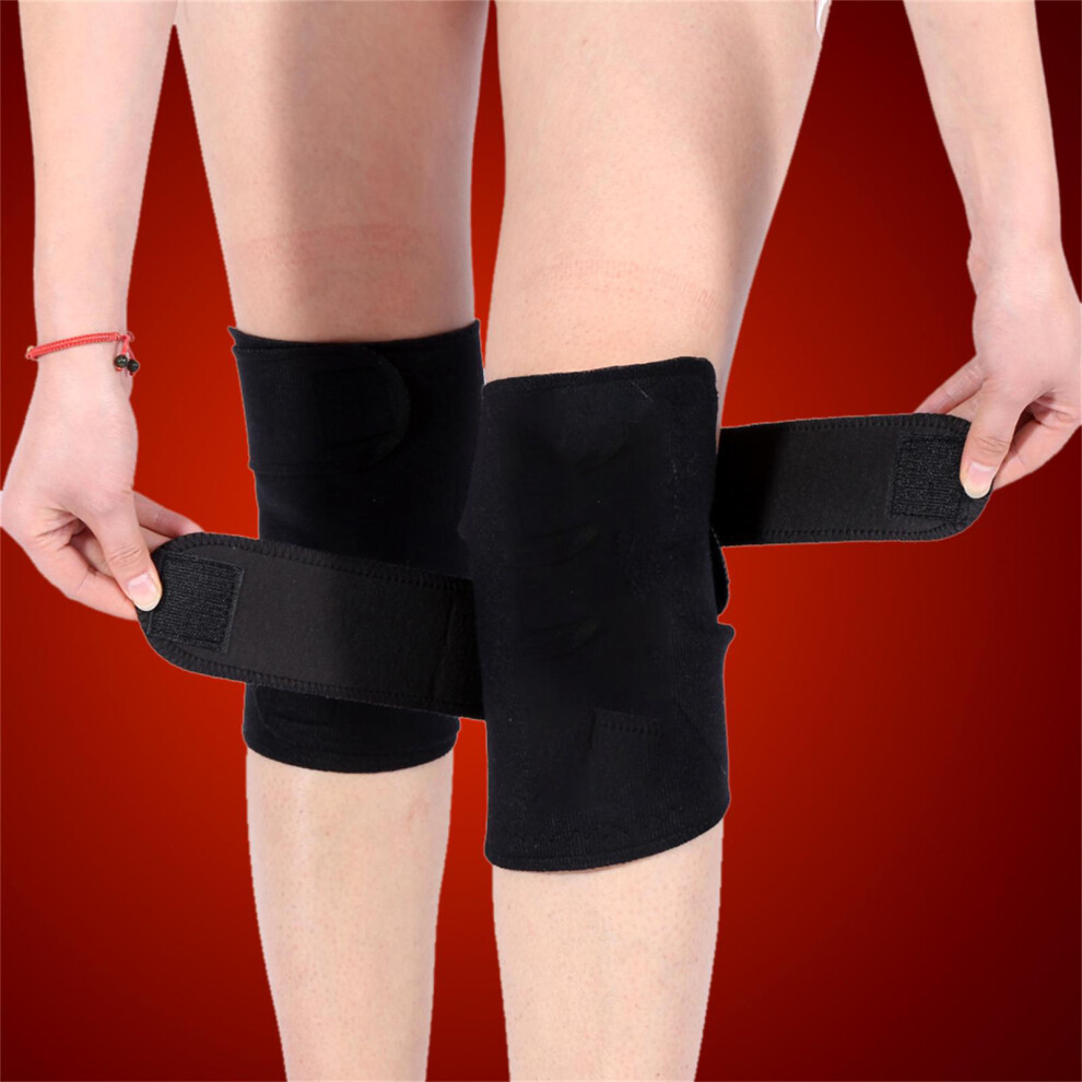 Adjustable Elastic Knee Brace Pair for Sports Running Workout