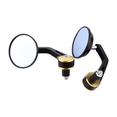 7/8 Inch Round Bar End Rear Mirrors 2