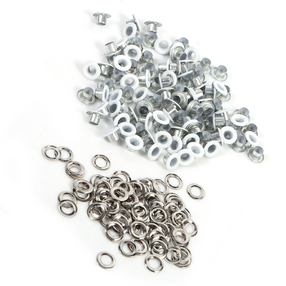 100 Sets 4Mm Metal Eyelets For Leather 7444352766901