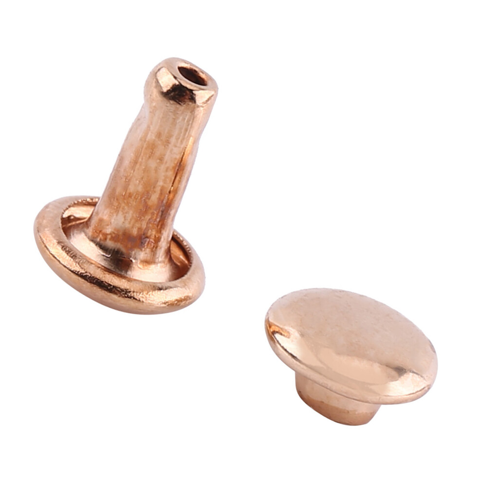 100 Double Cap Rivet Studs Metal Leather Craft 7444352621262