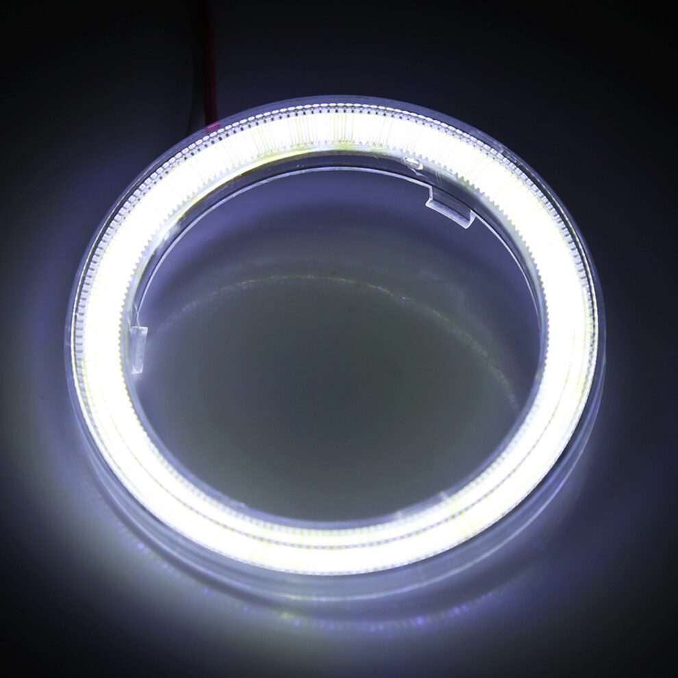 60Mm Auto Halo Rings Angel Eye Cob Chips Headlight Drl For Car & Motorcycle White 6941393121900