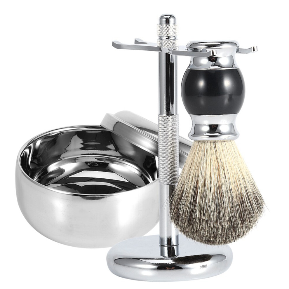 Complete Shaving Bowl Brush and Stand Kit