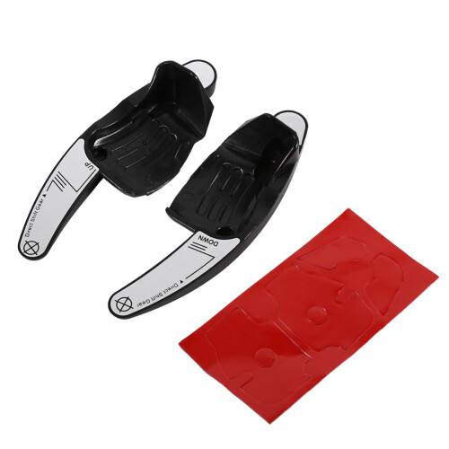 2 Pcs Steering Wheel Paddle Extensions for Golf 5/6 Silver 12.5x4cm 1