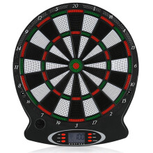 LCD Electronic Hanging Dartboard with 6 Darts - Professional Scoring Display