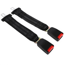 Universal 14" Seat Belt Extender Safety Belt Extension Black and Red