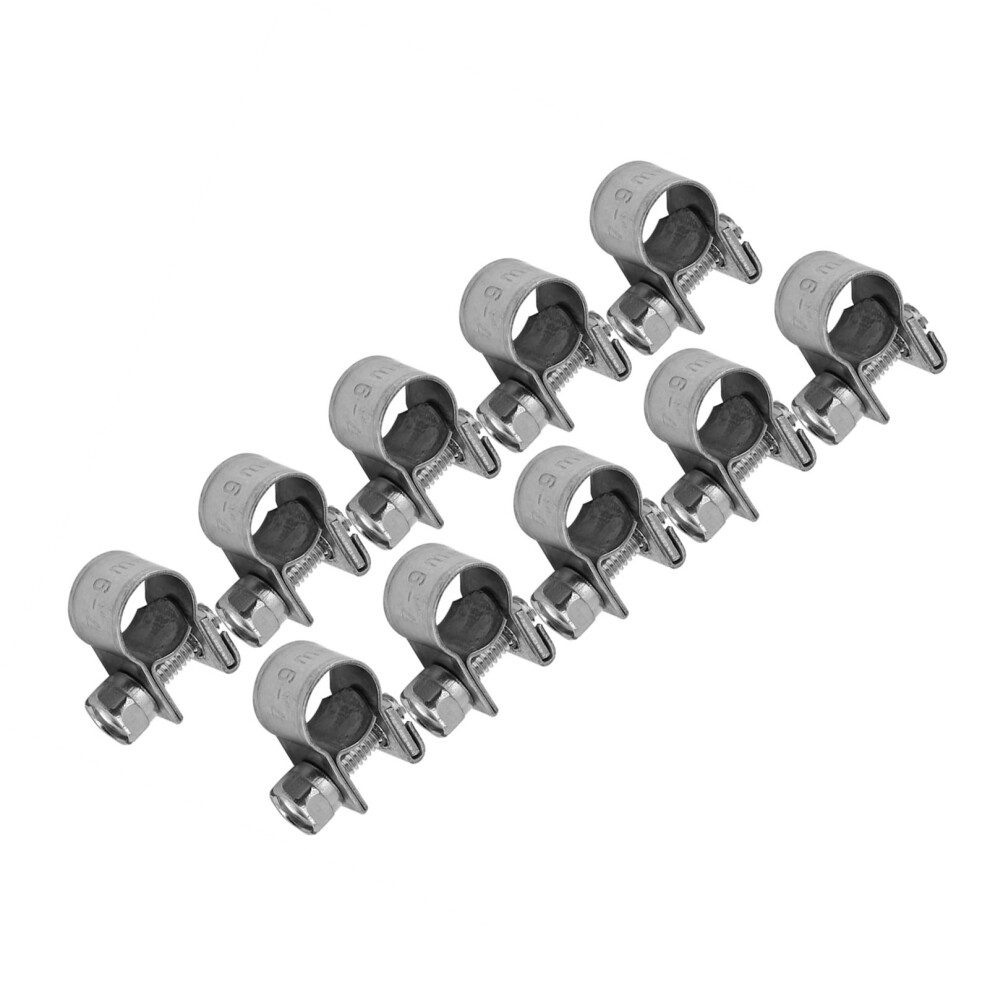 10Pcs Stainless Steel Fuel Line Clamps 6Mm-20Mm Adjustable Hose Clips 6921393034370