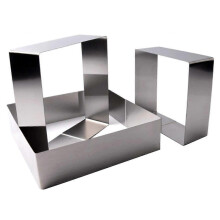 Set aus 3 Tortenformen Ringe, quadratische Mousseform, Edelstahl-Kuchenring, Antihaft-Dessertring, Backwerkzeug für Gebäckform, Backgerät