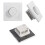 Wall Mount Rotating Dimmer Switch 150W for Incandescent Light, White 1