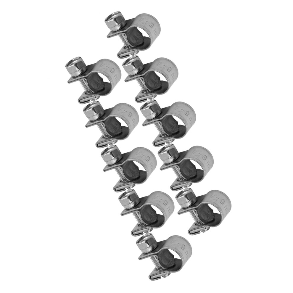 10Pcs Stainless Steel Fuel Line Hose Clamp 6Mmâ20Mm Adjustable 3171393124844