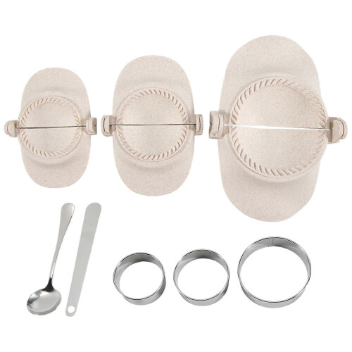 Empanada Maker Press, 6 inch Extra Large Dumpling Maker Set met deegsnijder, Dumpling Mal Set voor Pierogi, Pastelitos 2