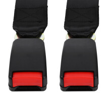 Universal 14" Car Seatbelt Extender Extension with Buckle Black Red