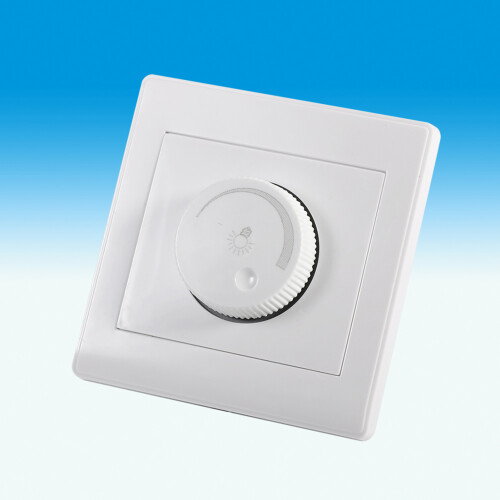 Wall Mount Rotating Dimmer Switch 150W for Incandescent Light, White 2