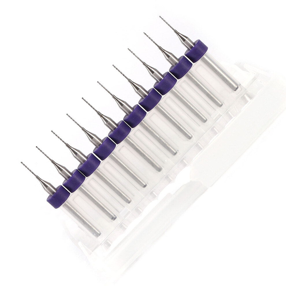 10Pcs Pcb Carbide Micro Drills 0.5Mm For Circuit Boards Fine Hole Drilling Tool 8701393035403