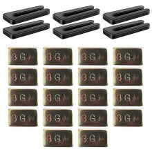 Deckenventilatorblatt-Balancierset, 6-teilige resiliente Lüfterblätter Ausgleichsklammern 18 PC selbstklebende Metallgewichte 3g Deckenventi