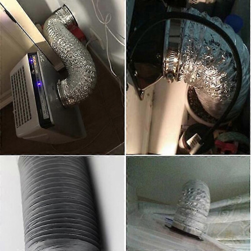 100-150mm Μακρύς φλάντζα Αγωγός ανεμιστήρα Σύνδεσμος σωλήνα εξαερισμού Προσαρμογ 2