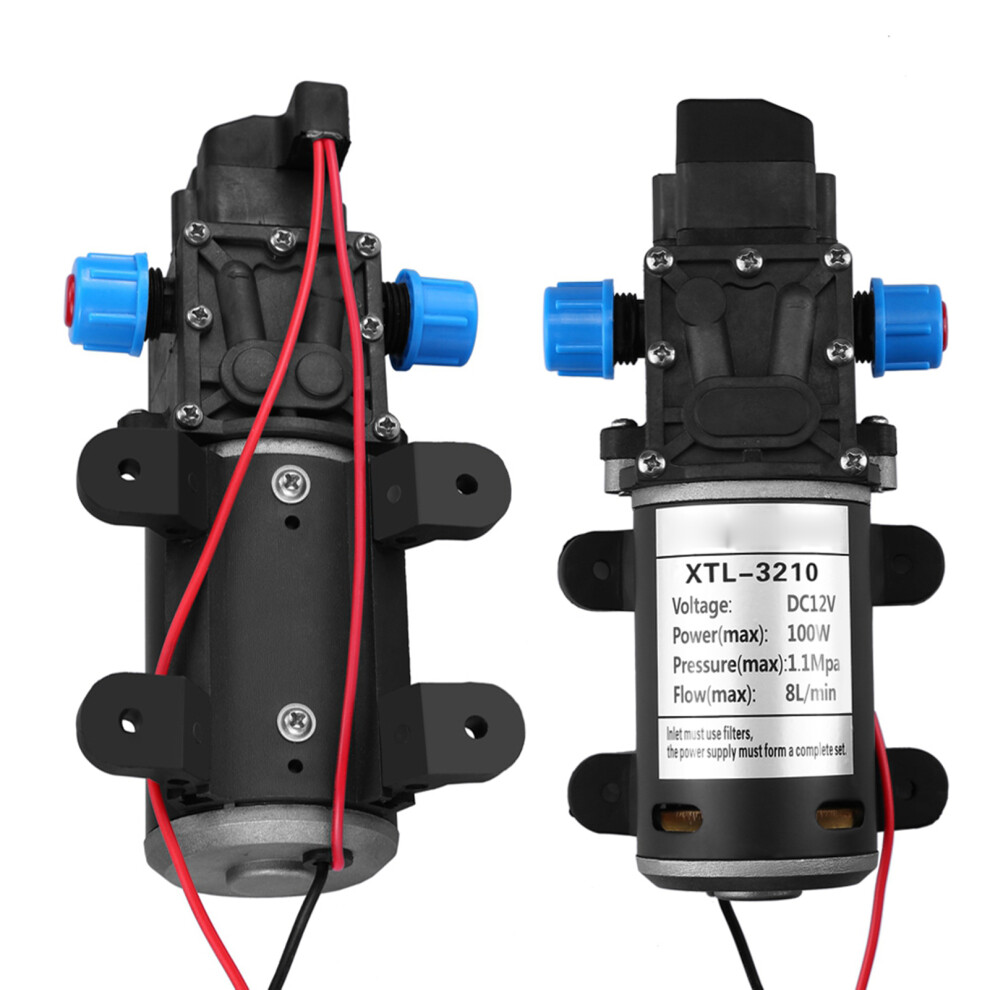 12V 100W 8L/Min 160Psi Water Pump 7293282019393