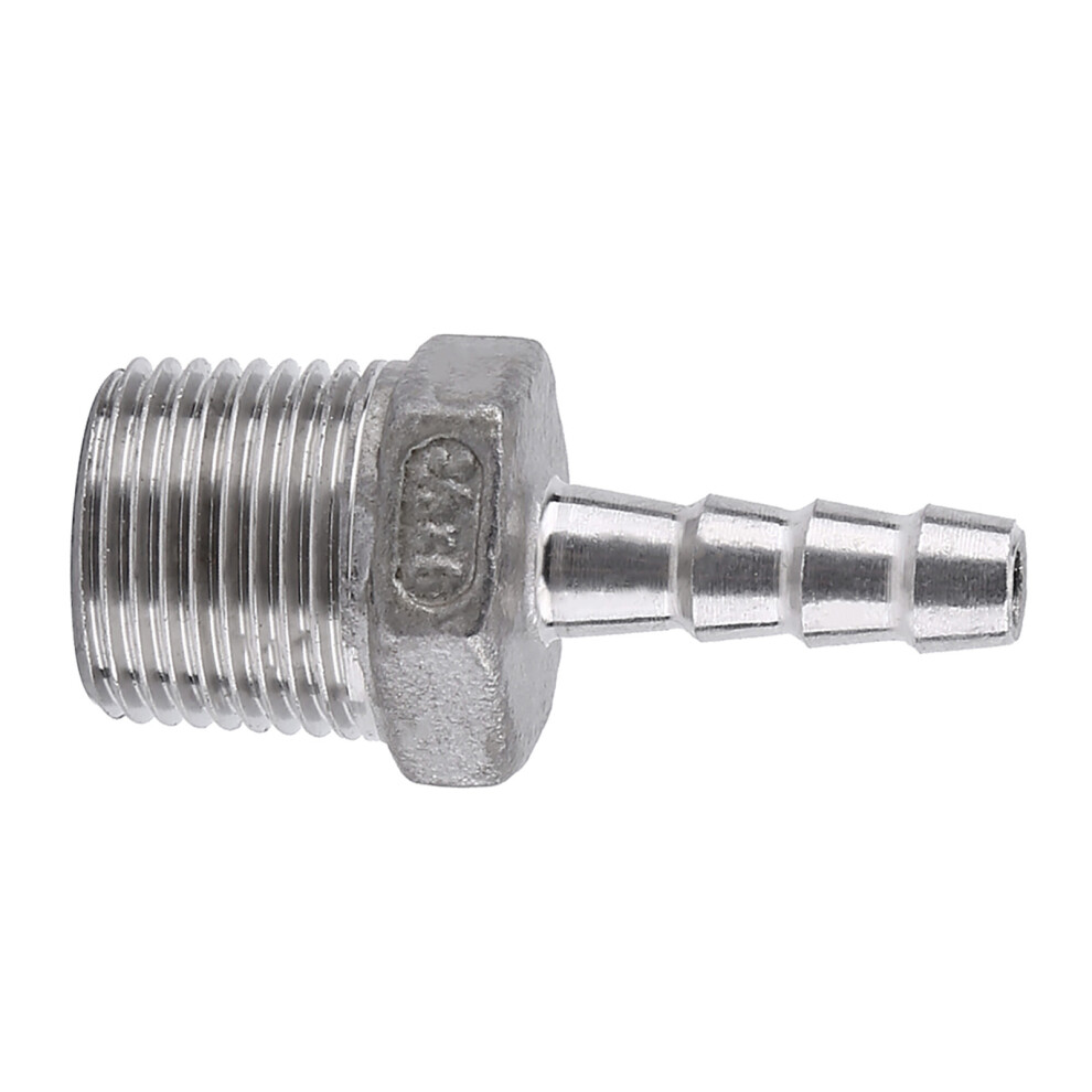 Bsp Male Thread Pipe Barb Hose Tail Connector 3/8"X6mm 9491393126445