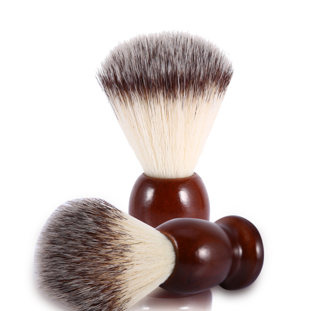 Professional Beard Shaving Brush Facial Cleaning Nylon Hair & Wood Handle