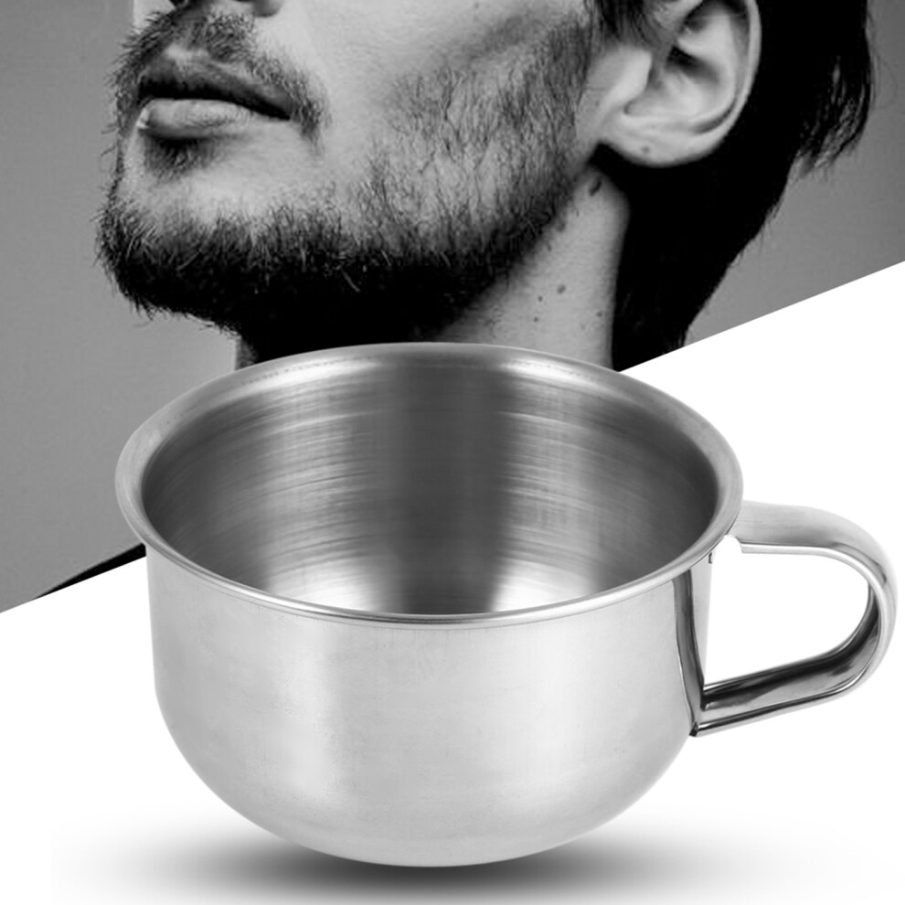 Classic Stainless Steel Shaving Mug