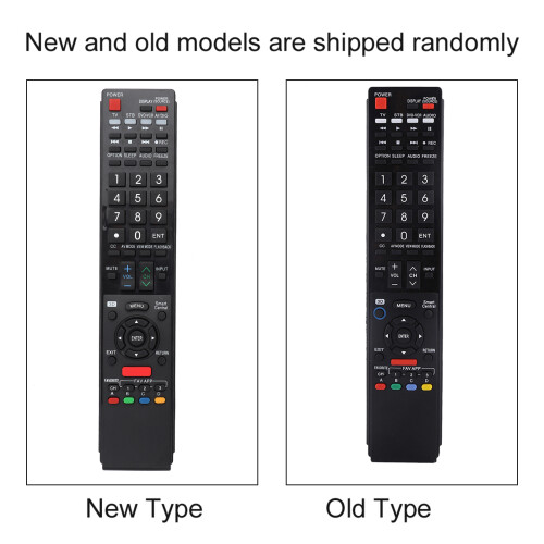 Universal Remote for Sharp LCD LED TV GB118WJSA - Black, 24x5x1cm 2