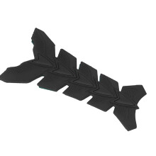 Motorcycle Tank Pad 3D Gel Oil Gas Fish Bone Protector Sticker Black for Bikes