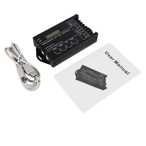 Programmable DC12/24V LED Timer Controller 20A 5 Channels with USB Cable 1