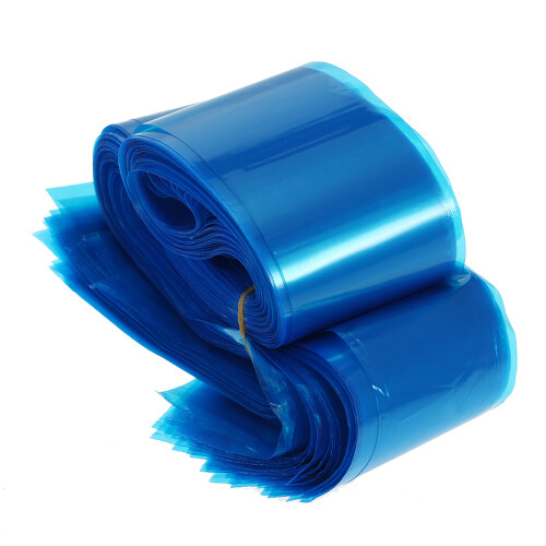 100Pcs Blue Plastic Tattoo Machine Sleeve Covers 5*61cm Disposable 1
