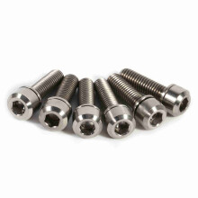 High High - Quality Strength M5 x 18mm Titanium Alloy Bike Stem Bolts Set of 6
