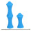 Silicone Bowstring Finger Saver Set for Archery, Blue, 2pcs 6