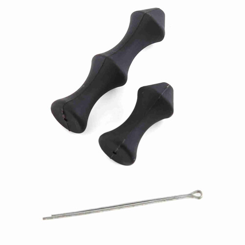 Silicone Archery Bow String Protector Gear Black, 2pcs 2