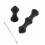 Silicone Archery Bow String Protector Gear Black, 2pcs 7