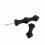 Silicone Archery Bow String Protector Gear Black, 2pcs 9