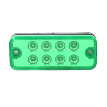trucks & Trailers 6pcs Green 8 LED Side Marker & Clearance Indicator Lights