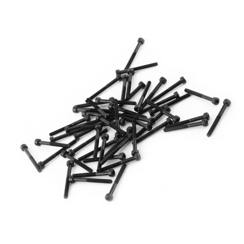 M3 Black Hex Socket Cap Head Screw Bolt Set 50pcs (4-50mm)