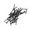 M3 Black Hex Socket Cap Head Screw Bolt Set 50pcs (4-50mm) 6