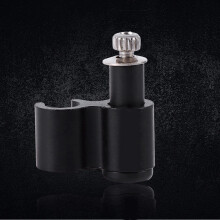6pcs Black Aluminium Alloy Bike Oil Tube Fixation Clips, 2.2x1.8cm