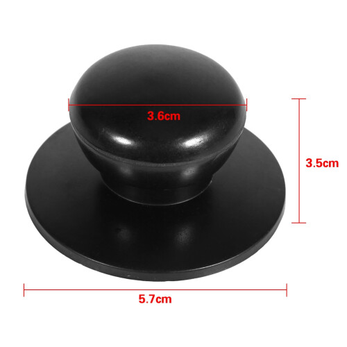 Cookware Replacement Knobs 2Pcs Black Kettle Lid Handles Durable & Easy Fit