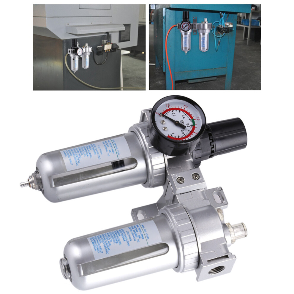 Air Filter Regulator 3/8'' For Compressor Moisture Water Trap Separator Tool 9341393043450
