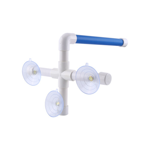 White Blue Foldable Bird Shower Perch 1