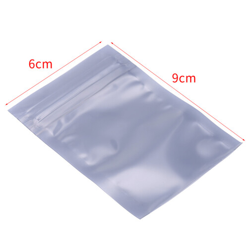 100Pcs Black 6x9cm Anti-static Reusable Sealable Pouches for Electronics 1