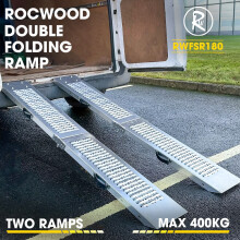 1.8 Metre Loading Ramps Steel Folding Pair 400KG Trailer Motorbike Ride On Mower