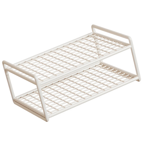 Space Saving Multi Functional Iron Rack For Organizing-White L