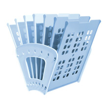 Plastic Books Stand, Adjustable Bookends Bookshelfs-Blue L