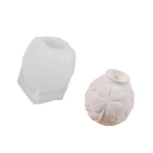 Moules de Vase en Silicone pour sculpture-fourLeafTrèfle