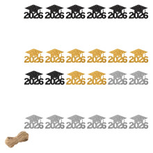 Set Of 24/36pcs Themed Graduation Party Decorations-1 24pcs