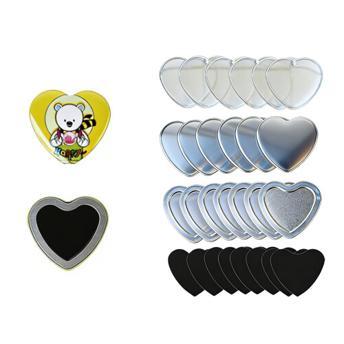 Heart Shaped Badges Making Set With Slide Rail-badge set 1