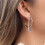 Gorgeous Double Tone Drop Earrings With Moving Fringe For 3