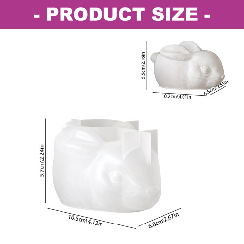 High Temperature Resistant Rabbit Candle Mold For DIY Creations 2