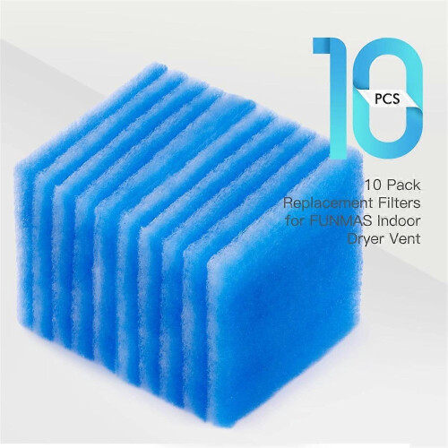 10er-Pack-Ersatzfilter für FUNMAS Indoor-Trocknerlüftung 2